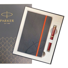 Σετ Parker IM Πένα Premium Red GT με σημειωματάριο