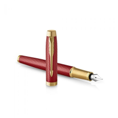 Σετ Parker IM Πένα Premium Red GT με σημειωματάριο