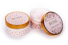 Σετ περιποίησης Tri-Coastal body butter και scrub Rose 2x250ml