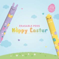 Σετ στυλό Legami με γόμα Hoppy Easter 0.7 mm
