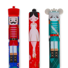 Σετ στυλό με γόμα Legami 3τεμ. The Nutcracker