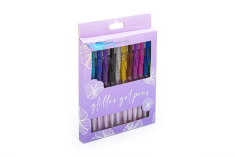 Σετ στυλό Tri-Coastal gel glitter pastel 12 τεμ