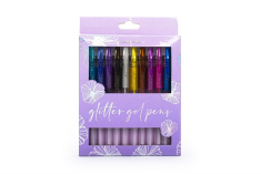 Σετ στυλό Tri-Coastal gel glitter pastel 12 τεμ