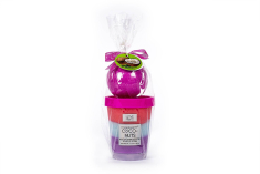 Σετ Tri-Coastal soufle scrub and bath bomb Cocunuts 320g