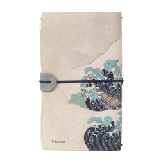 Σημειωματάριο Kokonote Hokusai travel δερματίνη 12x20