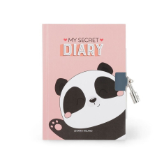 Σημειωματάριο Legami με κλειδαριά Panda
