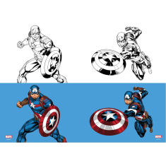 Τετράδιο καρφίτσα Avengers 17x25 40Φ.
