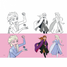 Τετράδιο καρφίτσα Frozen 2 17x25 40Φ.