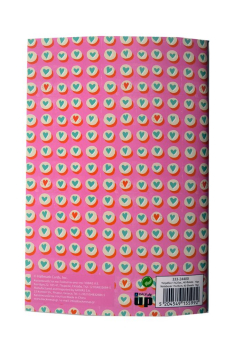 Τετράδιο καρφίτσα Hallmark Zebra - Heart Dots 17x25 40Φ.