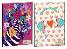 Τετράδιο καρφίτσα Hallmark Zebra - Heart Dots 17x25 40Φ.