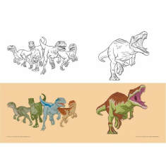 Τετράδιο καρφίτσα Jurassic World 17x25 40Φ.