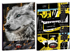 Τετράδιο καρφίτσα No Fear White Wolf - Yellow City 17x25 40Φ.