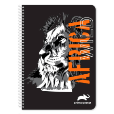 Τετράδιο σπιράλ Animal Planet 2 θεμάτων 17x25 60φ.