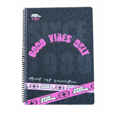Τετράδιο σπιράλ No Fear Good Vibes - Tie Dye 2 θεμάτων A4