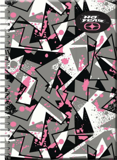 Τετράδιο σπιράλ No Fear Skully - Pink 2 θεμάτων A4 70φ.