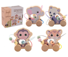The Wildies Family Wooden Rolling Animal